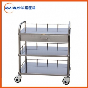 B16 全不銹鋼三層器械臺車(全抽屜)